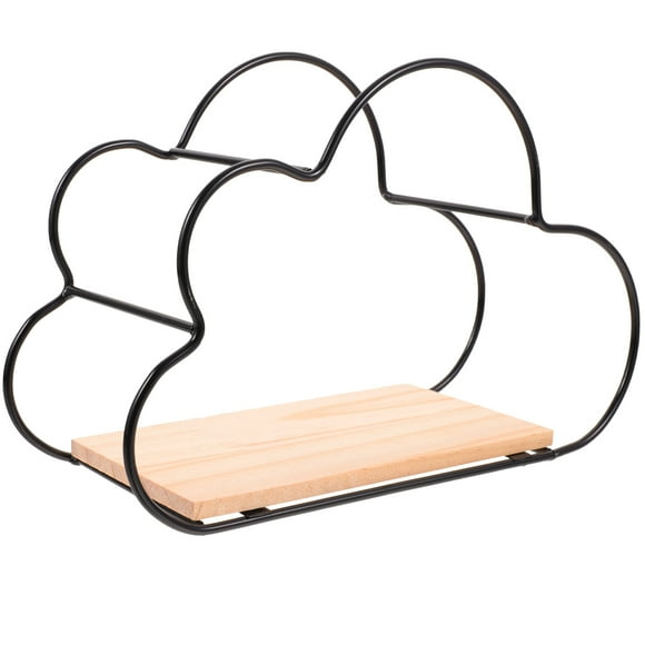 Miangastore Cloud Shaped Floating Wall Shelf Modern Storage Rack For Home Decor For Organizing Items Living Bedroom Office