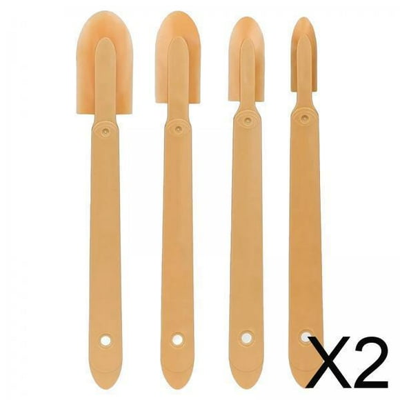DYNWAVECA 2x4 Pieces Caulk Smoothing Tool Multiuse for Skirting Ceramic Tiles Baseboards
