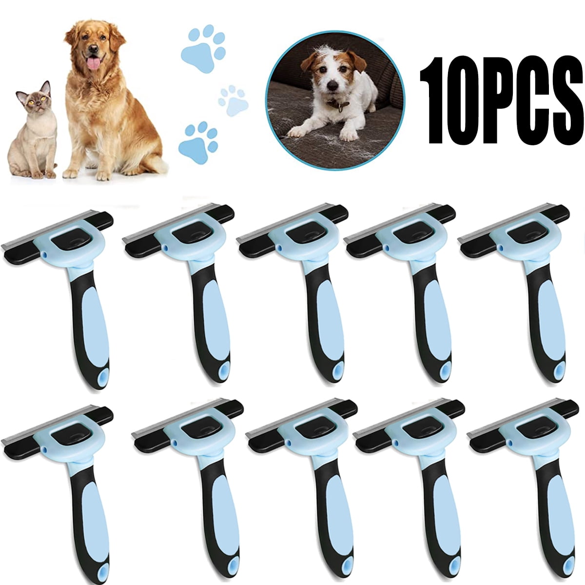 2/4/6/8/10Pieces Pet Hair Removal Cat And Dog Grooming Brush, Perfect Tool  For Long And Short Hair, Soft Non-Slip Handle, Perfect Tool For Long And Short  Hair - Walmart.com