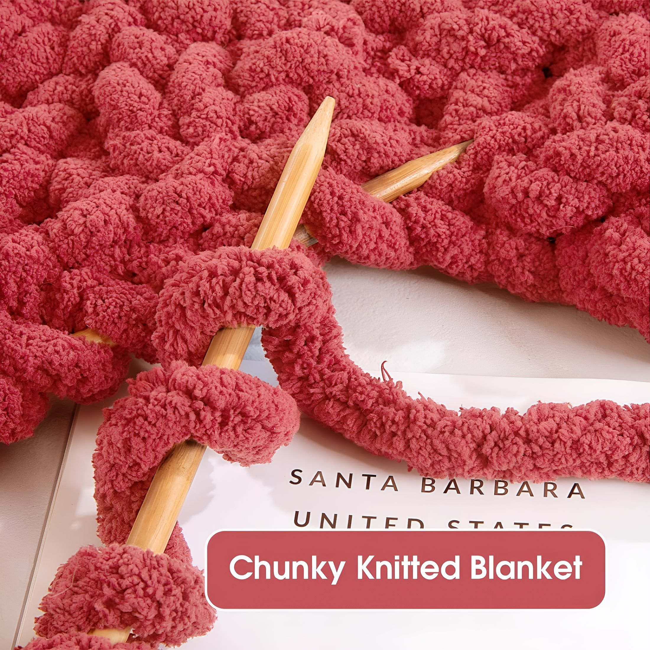 TUWAFE 2026 New Chunky Yarn for Crocheting 1/2/4 Pack Fluffy Jumbo Chenille Yarn Super Soft Plush Yarn for Hand Woven Diy Crafts Giant Thick Fuzzy Yarn for Hand Knitting(27 Yds,8 Oz Each Skein)