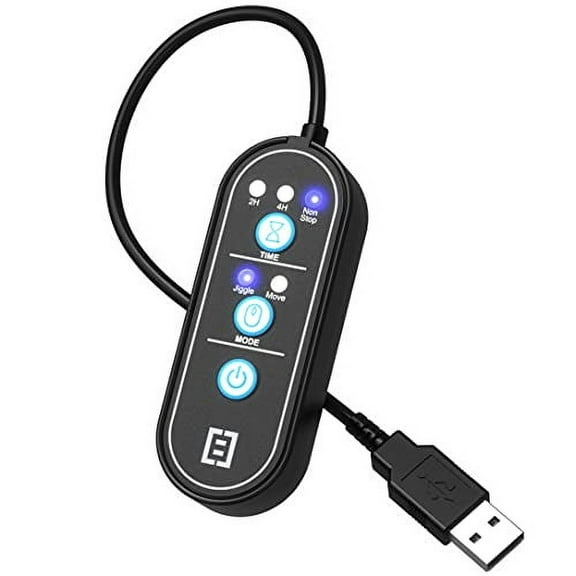 Tech8 USA, 2-in-1 Mouse Mover and Jiggler in 1, Keeps PC Active, Status Green, Undetectable, Timer Function, Dual Mode, American Company