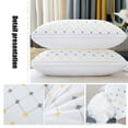 thumbnail image 2 of Djiypn Hotel Collection Bed Pillows Standard Size Set of 2 - Soft Down Alternative Pillow for Sleeping - Comfort Bedding Pillows for Back, Stomach or Side Sleepers(2Pack, White), 2 of 9