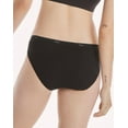 thumbnail image 4 of Hanes Women Bikinis 10-Pack Breathable Cotton All Black Underwear Panties 6 or 8, 4 of 6