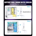 thumbnail image 5 of Segotep T3 White Mid-Tower ATX Gaming PC Case, Support Top & Side 360mm Radiators, GPU Snap-On Opening & Closing Front Panel, Type-C Ready, Tool-Free Disassemble (Pre-Install One ARGB & PWM Fan), 5 of 9
