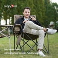 thumbnail image 2 of Sunnyfeel Comfortable Extra Large Sturdy Camping Chair, Heavy Duty 500 LBS, Khaki, 2 of 8