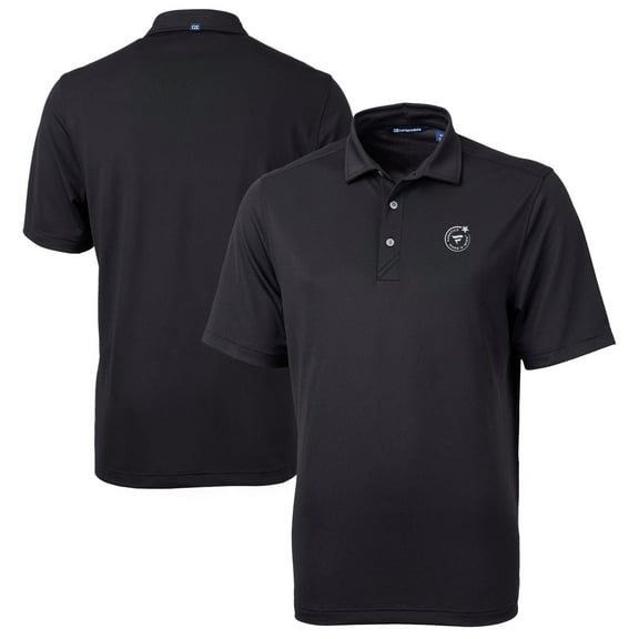 Men's Cutter & Buck Black Fanatics Make-A-Wish Virtue Eco Pique Recycled Polo