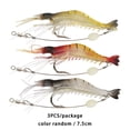 thumbnail image 3 of Guardoinrt Soft Lures Shrimp Bait Set Kit Fishing Lures Baits Tackle Set Random Color color random 3pcs 1Set, 3 of 6