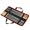 Black, variant on Piwvid Skewers, BBQ Barbecue Skewers with Wood Handle, Stainless Steel Sticks, 17 Inch Heavy Duty Large Wide Reusable with Nonslip Wooden-8 Pcs