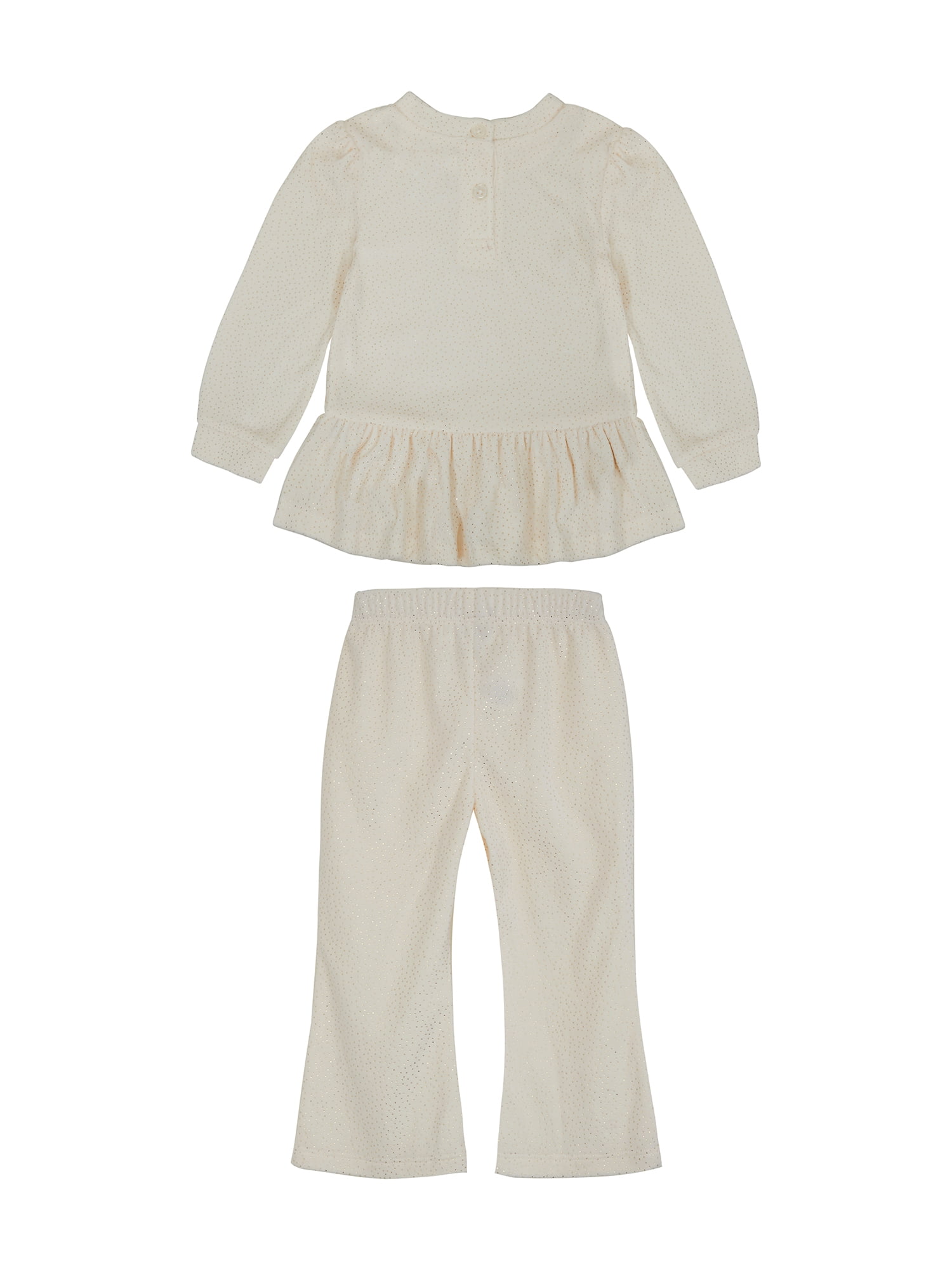 Wonderluxe Baby Girls' Cozy Velour Top, Pant and Headband, 3-Piece Set, Sizes 0-3M-24M