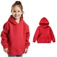 thumbnail image 5 of Boys Hoodie Kids Red Hoodie Casual Long Sleeve Sweatshirts Jackets Warm Fall Winter Clothes Kids Clothes Girls Size 6-7 Years, 5 of 5