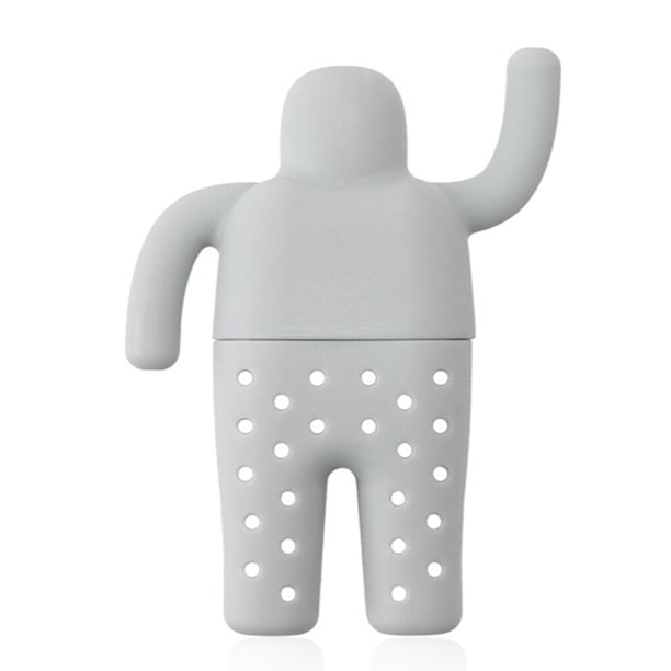 Toystoory Infusor de té, colador reciclado, filtro de hojas, difusor, tetera con contenedor de malla fina, herramientas para beber cerveza, gris Gris 20Conjunto