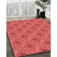 thumbnail image 3 of Ahgly Company Machine Washable Indoor Round Transitional Red Area Rugs, 3' Round, 3 of 7