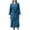 Blue, variant on Clearance Comfy Robes for Women ,Satin Bathrobe Long Waffle Nightgowns Quick dry Spa Bathrobes Fleece Robe Loungewear Fall Winter Spring Sleepwear Plus Size Saving,Blue,5X-Large