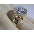thumbnail image 3 of 2.50Ct Round Lab-Created Cluster Diamond Engagement Womens Ring 14K Yellow Gold Plated, 3 of 3