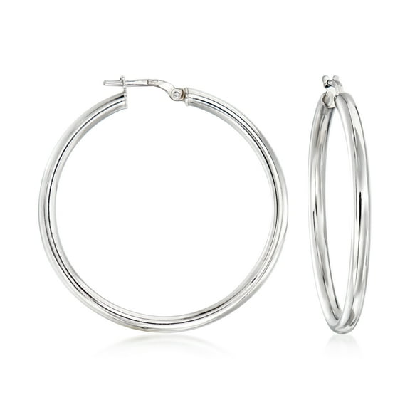 Ross-Simons 3mm Sterling Silver Hoop Earrings, Women's, Adult
