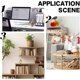 thumbnail image 5 of Estatua de Pensador Dorada (1 unidad) - Figura decorativa de Pensador - Escultura de arte abstracto moderno - Adorno coleccionable, 5 of 9