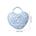 thumbnail image 5 of Florals Heart Makeup Organizers Quilted Water Resistant Cosmetic Bag for Travel Portable Toiletry Storage Women Use, 5 of 20