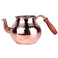 thumbnail image 4 of Copper Teapot for Loose Tea Double Tea Pot with Hand Chaining 2-qt. (1.9 L); 1.05-qt. (1 L) Copper Tea Kettle Tea Brewer Coffee Pot Teaware, 4 of 7