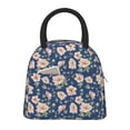 thumbnail image 1 of Fotbe Flower Bolsa de Almuerzo con Estampado, Lonchera Aislada, Contenedor de Comida Reutilizable Tipo Cooler a Prueba de Fugas, 1 of 6