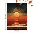 thumbnail image 3 of UXIEQU Abstract Retro Sunset Mountain Canvas Print 15.75x11.81 Inches, 3 of 8