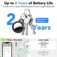 thumbnail image 3 of Air Tracker Tag, Bluetooth Tracker-4Pack, Bluetooth Item Finder Compatible with Apple Find My (iOS Only), IP68 Waterproof, Replaceable Battery, Item Locator for Keys/Bags/Wallets Black, FCC Approved, 3 of 13
