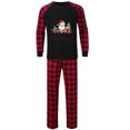 thumbnail image 7 of Odeerbi Christmas Pajamas for Family Holiday Plaid Long Sleeve Family Christmas Pajamas Matching Sets Dad Print Parent-child Suit Two-Piece Sleepwear Xmas Family Matching PJs Set Red, 7 of 7