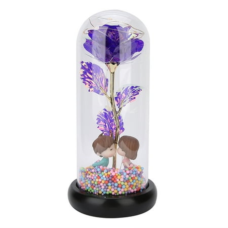 

LED Rose Light Warm White Innovative Romantic Rose Lamp For Interior Decoration Weddings Valentine s Day Parties Anniversary Gift Purple