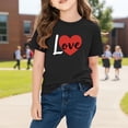 thumbnail image 4 of Plebaso Kids Valentines T-Shirts Cute Heart Graphic Tshirts for Boys Girls Short Sleeve Summer Tee Tops, 4 of 7