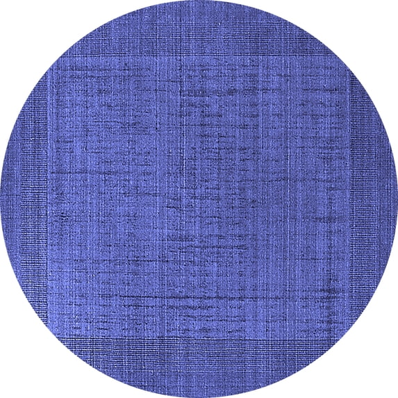 Ahgly Company Indoor Round Oriental Blue Industrial Area Rugs, 3' Round