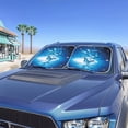 thumbnail image 5 of Chririnla Blue Butterfly Car Sun Shade for Women Thermal Windshield Sunshade Reflective UV Protection Sun Visor for Front Window, Novelty Car Accessories Interior Decor, 5 of 7