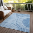 thumbnail image 6 of Addison Rugs Chantille Indoor/Outdoor Transitional Striped Blue Washable Rectangle Rug, 8' x 10', 6 of 6
