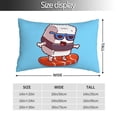 thumbnail image 2 of Cauagu Sushi Salmon Surfing Print Pillow Covers with Envelope Closure,1PC Pillow Cases Decorative Pillow Case for Bed & Couch, Pillows Not Included-16"x24", 2 of 6