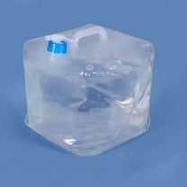 BPA Free Collapsible Water Container with Spigot, Camping Water Storage Carrier Jug for Outdoors Hiking Backpack & Survival Kit, Foldable Portable Water Canteen 3.9 Gallon