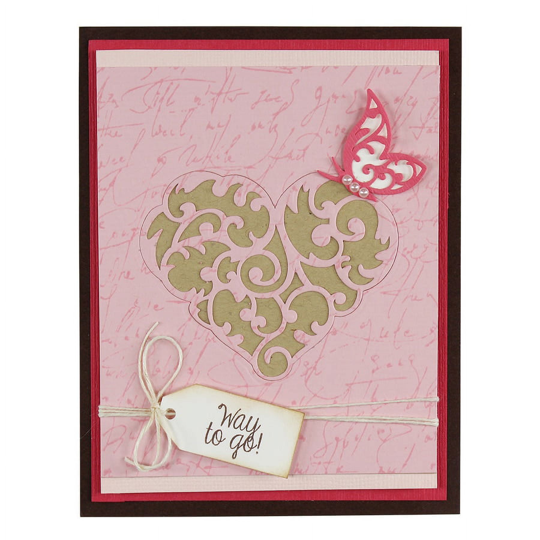 Spellbinders Heart Melange Doily Etched Die - Paper Craft Die-Cut For Card Making & Scrapbooking