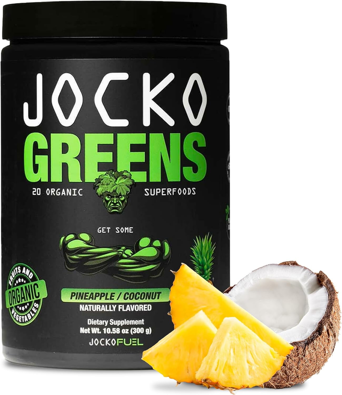 Zena Nutrition Organic Super Greens Powder, Mango, 0 Sugar, 3G