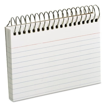 Pen + Gear Spiral Ruled Index Cards, 3" x 5", White, 50 per Pack