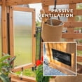 thumbnail image 6 of Backyard Discovery Bellerose 11' x 7' Cedar Wood and Polycarbonate Greenhouse Kit, Pergola, 6 of 16