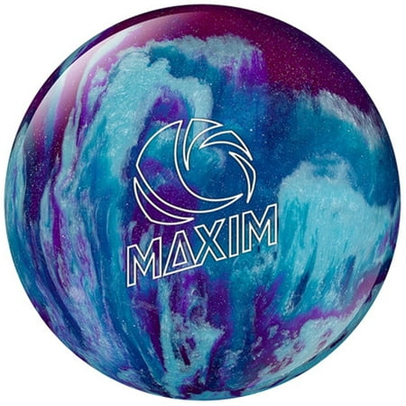 Ebonite Maxim Bowling Ball- Purple/Royal/Silver- 12 (Best Bowling Ball For Curve)