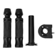 thumbnail image 1 of Kit de empuñaduras de motocicleta de 7/8" y 15/16", antideslizantes de aluminio, para motocicleta, scooter, bicicleta y ATV, color negro, 1 juego, 1 of 1