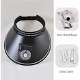 thumbnail image 2 of YSTIANN Chapeau Visière Ventilateur Rafraîchissant pour Femmes - 3 Vitesses Réglables Protection Solaire AZ78-3035, 2 of 7