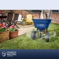 thumbnail image 3 of Charles Walters Equipment CW1000 Homeowner Broadcast Spreader for Spreading Fertilizer and Ice Melt on Lawns, Sidewalks, and Driveways, 65lb Capacity, 33" x 35", 3 of 7