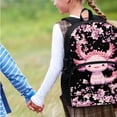 thumbnail image 4 of Yuyamidu Axolotl Backpack with Lunch Box for Kids Girls 7-8 Cherry Blossom Bookbag for Middle School 5th Grade Book Bag + Lunch Bag + Pencil Case + Water Bottle Holder with Strap, 4 in 1, 4 of 7
