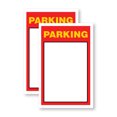 thumbnail image 4 of Parking Variable 24" x 36" Double Sided A-Frame Sidewalk Sign Includes 2 Installed Decals | Foldable Portable White Signicade Sandwich Board | Event Pricing Clear Signage Durable Design, 4 of 6