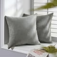 thumbnail image 5 of Topfinel Square Decorative Throw Pillow Covers,Soft Chenille Solid Color Outdoor Cushion Covers for Sofa Bed Car,Home Throw Pillows,Luxury Square Decorative Pillow Cases ,20 x 20 inch,Set of 2, Grey, 5 of 9