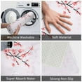 thumbnail image 4 of Pink Bath Mat Floral Bathroom Rugs Flower Bath Rugs Super Soft Non-Slip Cherry Bath Rugs 16"x24", 4 of 8