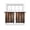 SaddleBrown, variant on Retro Farmhouse Sheer Curtains 54 Inch Length 2 Panels Set Window Treatments, Brown Wooden Grain Cabin Country Plank Rod Pocket Semi Curtains for Living Room/Bedroom/Kitchen Décor, 104"W x 54"L