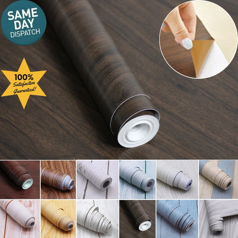 White Oak Wood Grain Wallpaper Peel and Stick 17.7 x 393.7 inches