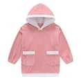 thumbnail image 6 of WhouRiu Boys Girls Solid Color Fuzzy Hoodie Kids Unisex Long Sleeve Hooded Pullover With Pockets Autumn Winter Cozy Warm Soft Sweatshirts,9-10 Years, 6 of 9