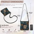thumbnail image 7 of Tutolipy Leopard Jungle Art Ladies Shoulder Purse, Waterproof Crossbody Bag PU Leather Stylish Women's Crossbody Bag for Travel Work, 7 of 7