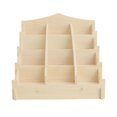 thumbnail image 3 of Expositor de Tarjetas de Felicitación, Estante para Fotos, Soporte Portátil de Madera para Pegatinas, Organizador para Fotos, Y Pegatinas., 3 of 9